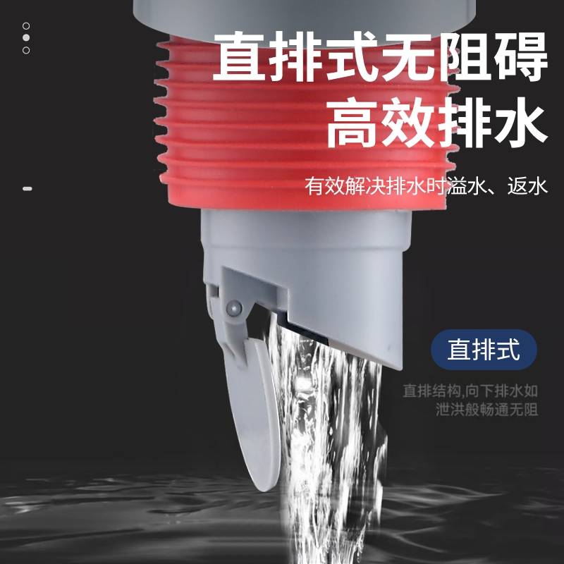 水鹿-配件－地漏－厨房多功能你集成排水器防臭防虫下水管三通